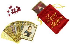 Game pieces from the game Love Letter