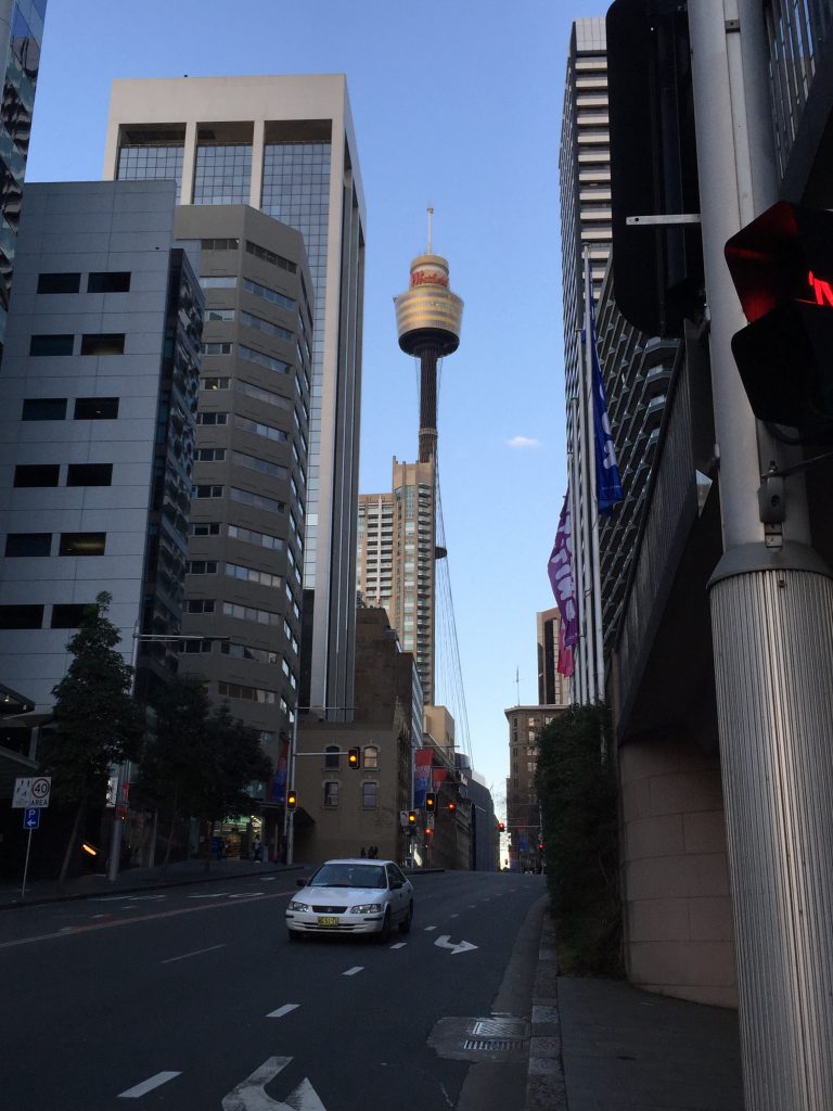 First stop: the Sydney Eye, tallest point in Sydney!