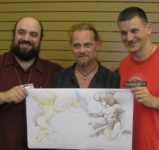With Steve Ferrell and Quinton Hoover at the Zendikar Prerelease