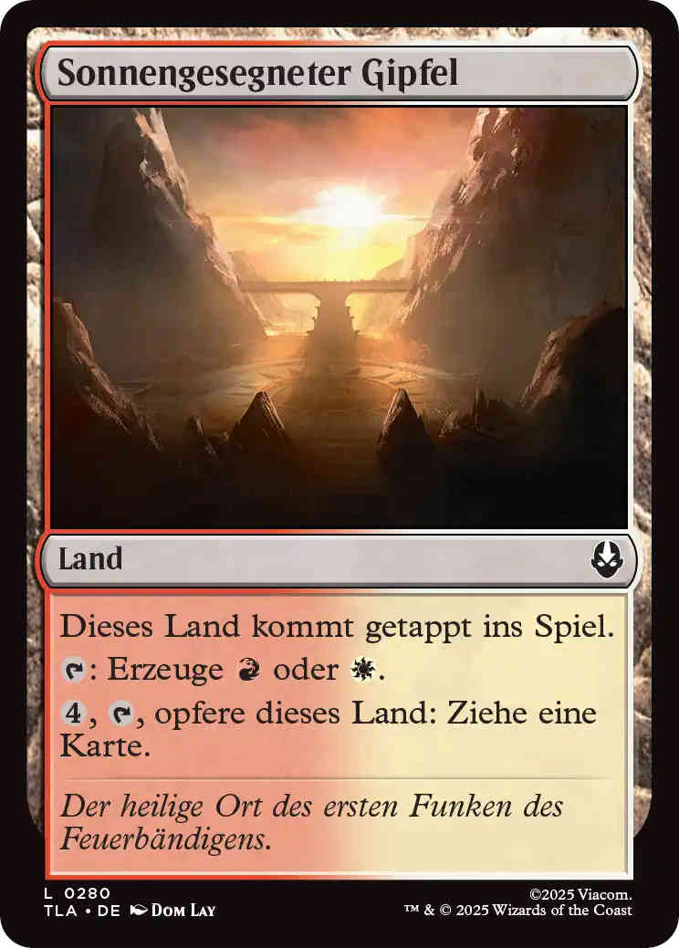 Der Anekdotentext des Sonnengesegneten Gipfels lautet "Der heilige Ort des ersten Funken des Feuerbändigens."