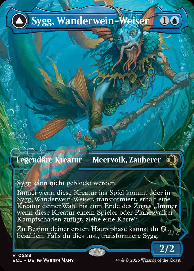 Syggs zweite Fähigkeit endet mit "ziehe eine Karte'."