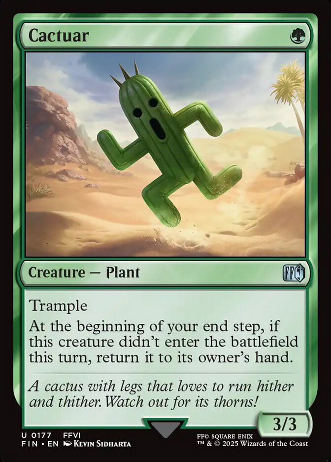 Magic the Gathering card: Cactuar