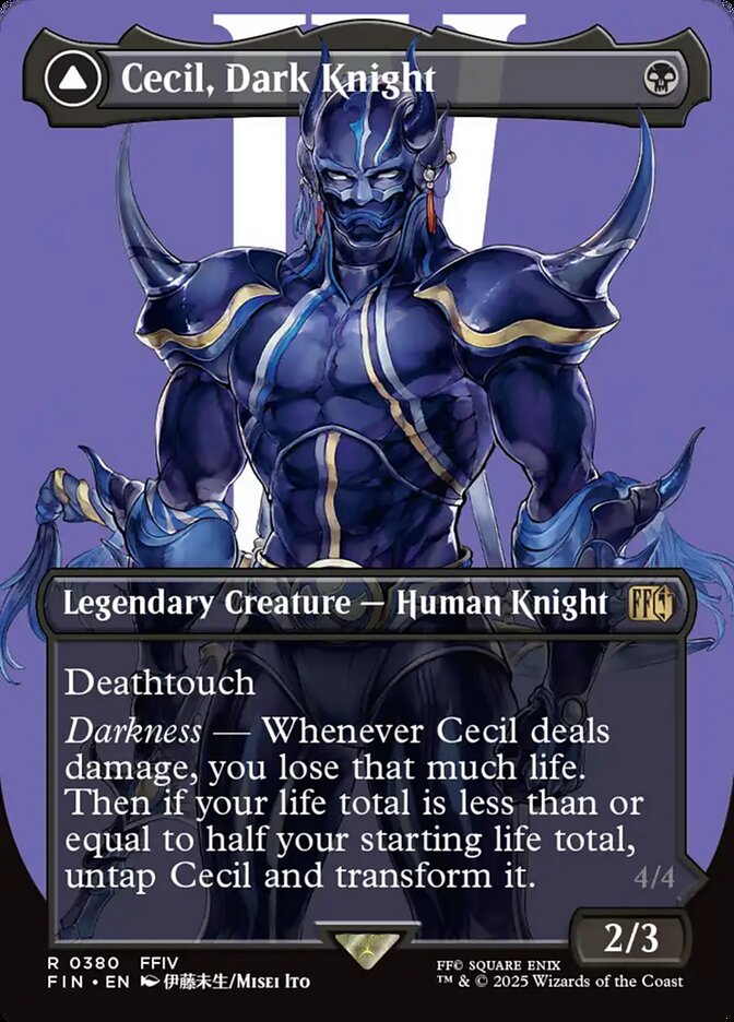 Magic the Gathering card: Cecil, Dark Knight