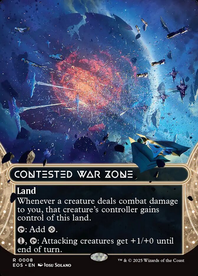 Magic the Gathering card: Contested War Zone